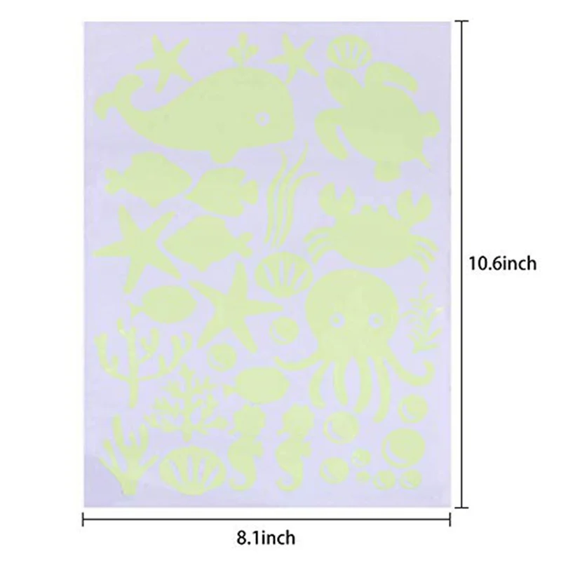 Виниловая настенная наклейка для декора детской комнаты светится в темноте