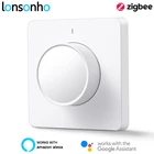Lonsonho Zigbee Смарт роторный диммер переключатель EU Tuya Smart Home совместимый ZHA Zigbee2MQTT deCONZ Tasmota Alexa Google Home