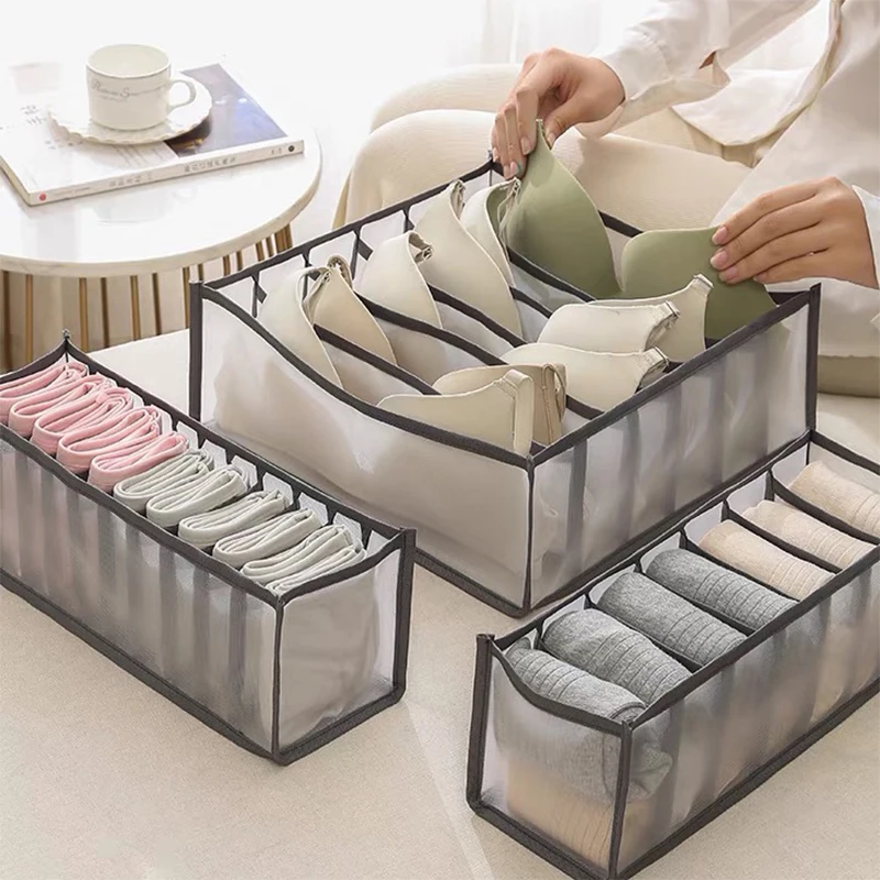 Органайзер для нижних носков бюстгальтеров домашние моющиеся складные