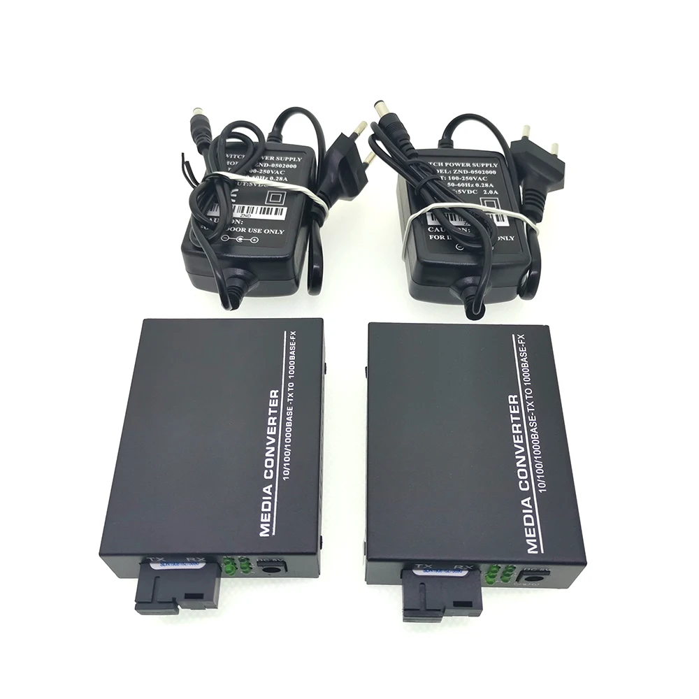 1G4E Бесплатная доставка 1 пара 20 км гигабитный 4 порта волоконно-оптический ethernet