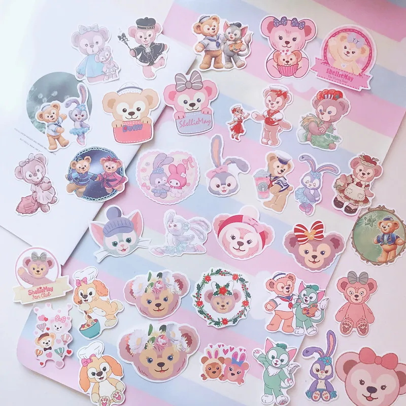20 упак./лот 4 9 см медведь Даффи kawaii Симпатичные пули журнал autocollant канцелярские