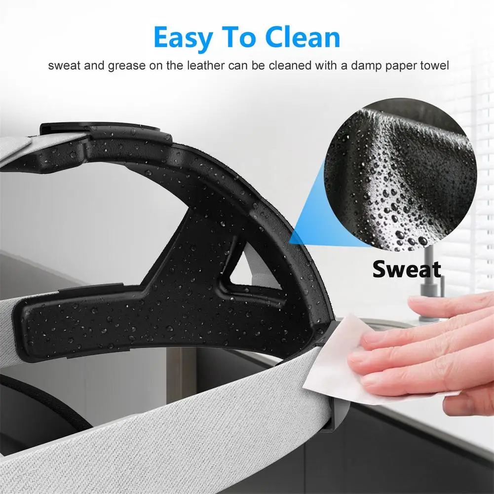 Мягкая кожаная поролоновая застежка-липучка для игр удобная кожи головная