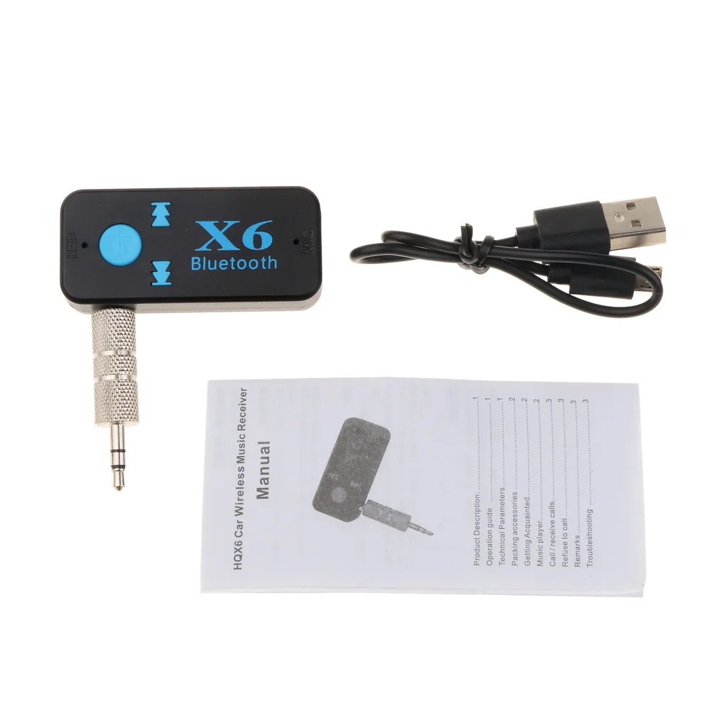 Приемник Bluetooth 4 1 Kebidu X6 3 5 мм AUX автомобильная стереосистема аудио музыка с