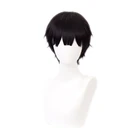 30 см аниме Туалет-Hanako-кун юги Tsukasa парик Косплэй парики, играющий короткий черный Цвет волосы Хэллоуин 1:1 парик