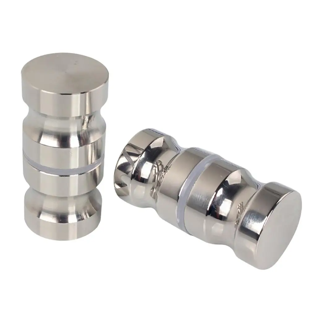

Aluminum Door Handle 1.18" Dia Single Glass Door Knob Bathroom Shower Cabinet Handle w/ Screw Home Hardware