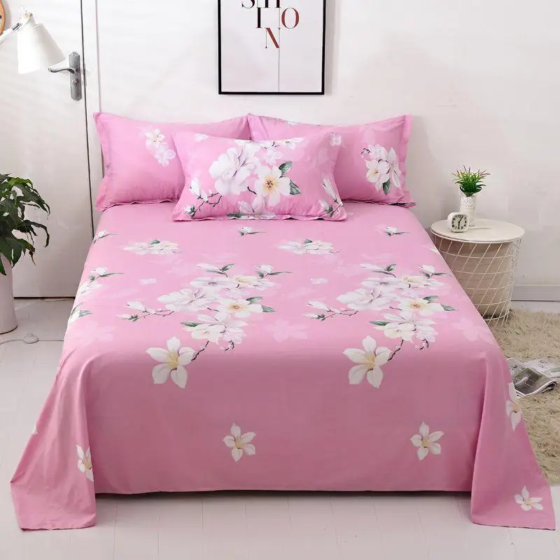 1 шт. постельное белье Двухслойное королевское чистый хлопок плоский лист цветок