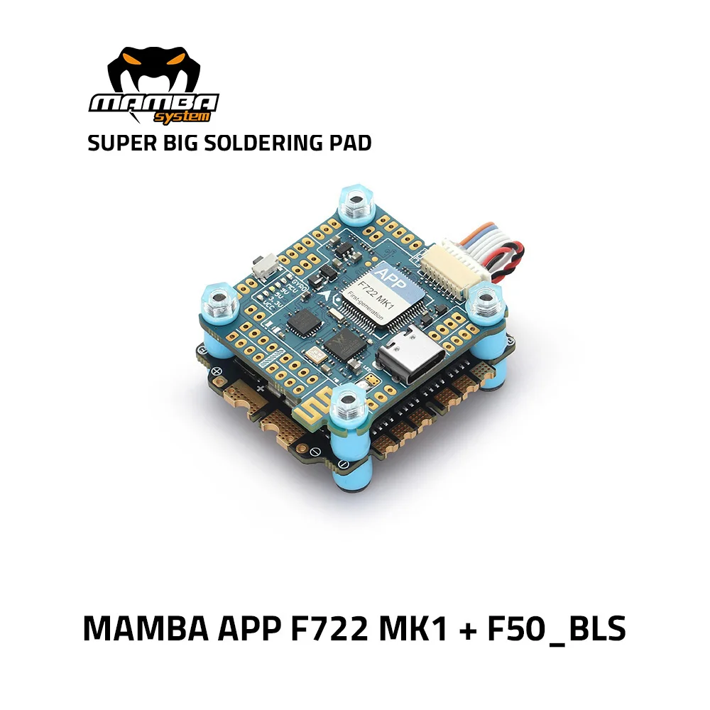 Diatone MAMBA F722 APP WIFI контроллер полета Stack F722S 50A 3 6S 8Bit BLHeli S ESC 4 в 1 Dshot1200 бесщеточный