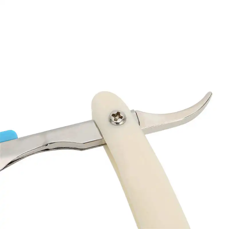 

Electric Shavers Nose Hair Trimmer Stainless Steel Manual Shaving Blade Holder Folding Shaving Knife Rack for Salon Eyebrow