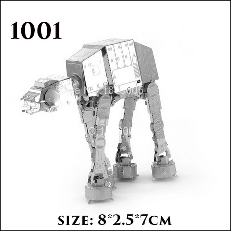 New Star Wars 3D Metal Puzzle C3PO Shuttle Vader TIE Fighter X Wing MIni BB-8 Robot R2D2 Model Adult Figures Kid Educational Toy | Игрушки и
