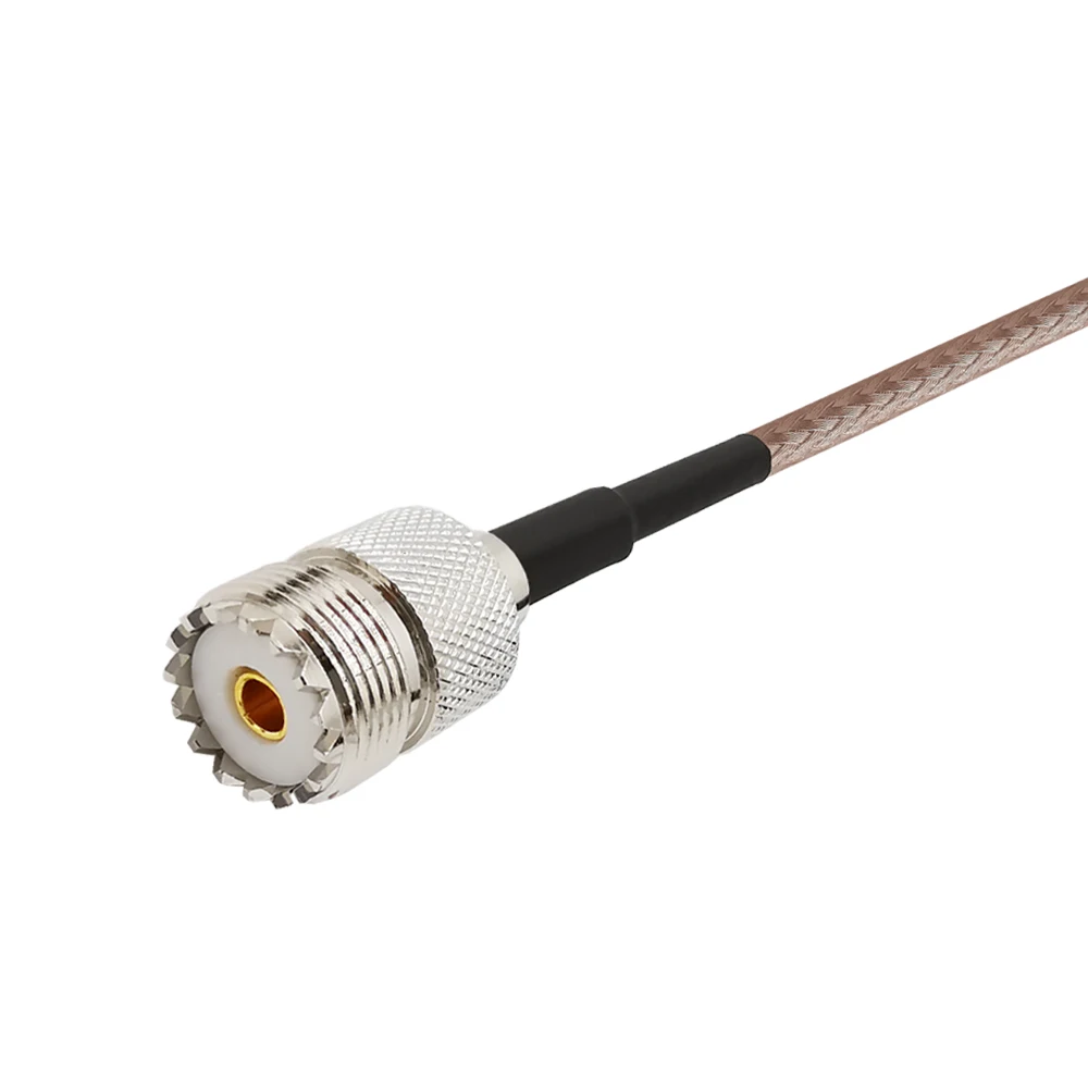 10 50 см SMA папа к UHF SO 239 гнездовой разъем портативная радио антенна RG316D двойной щит