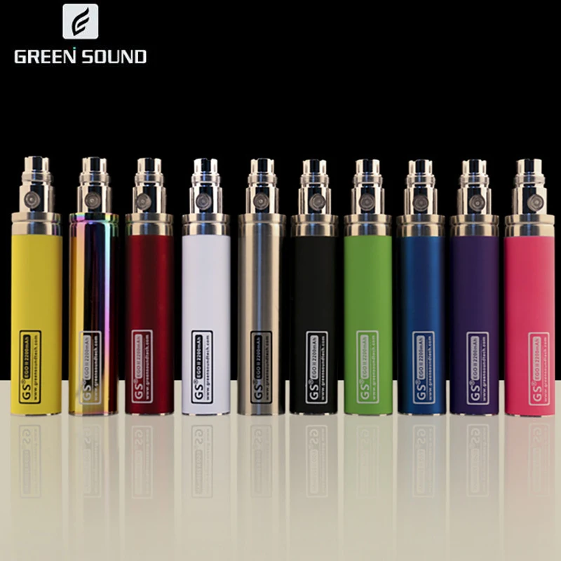 Оригинальная GS Батарея eGo II 2200 мАч электронная сигарета 9 цветов с зарядным