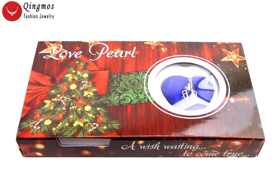 Qingmos Рождественская елка дизайн подарочная коробка одно пожелание жемчужное