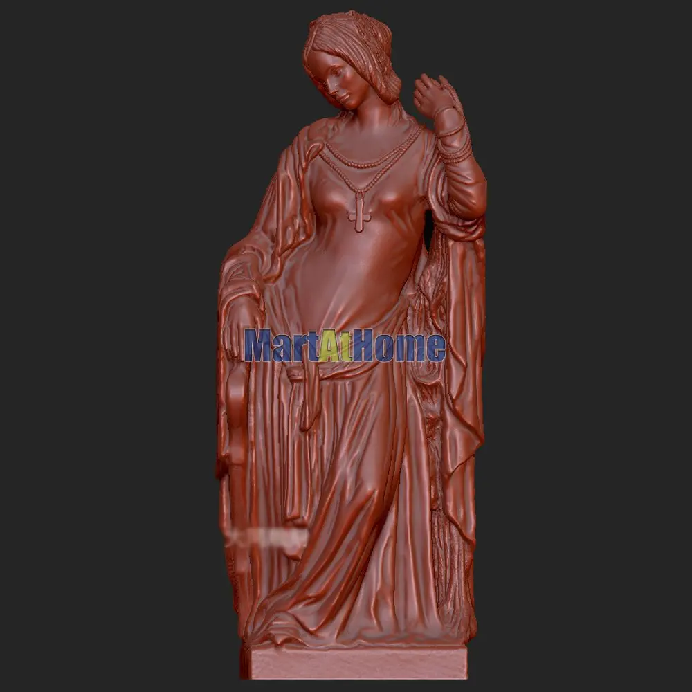 Европейская скульптура модель Jules Joseph Lefebvre 3D STL файл круглая резьба чертеж для ЧПУ
