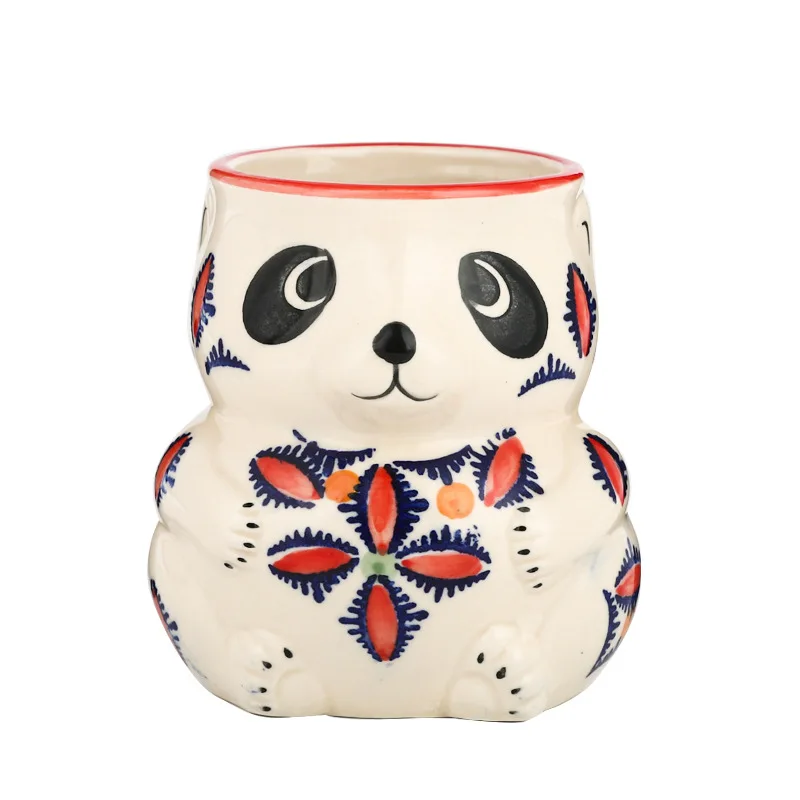 

Bar TIKI Glass, Creative Panda Hawaii Cocktail Glass, Ceramic Cute Bear Tiki Glass