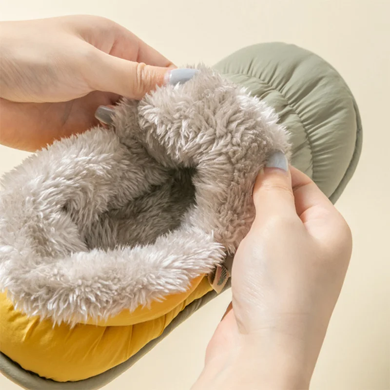 

Women's Home Slippers Winter Warm Plush Soft Female Slipper Indoor Comfortable Ladies Flat Shoes Bedroom Woman Footwear 2022 New