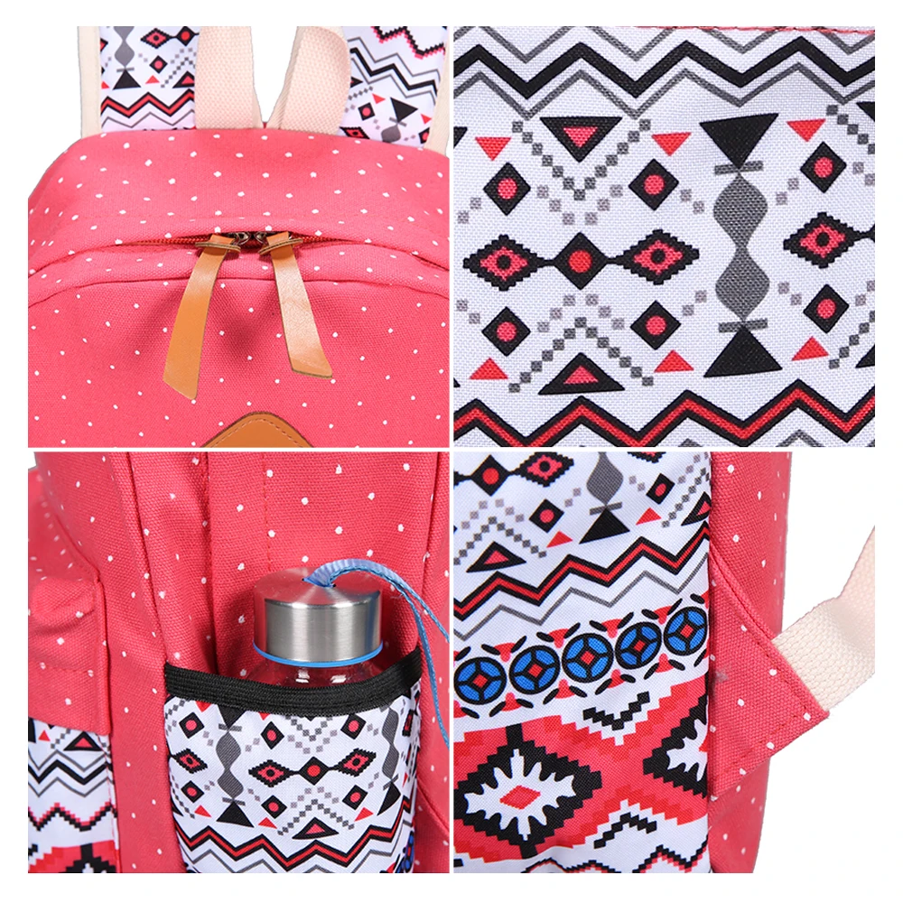 TTOU Стильный Холщовый Рюкзак с принтом женские школьные сумки для