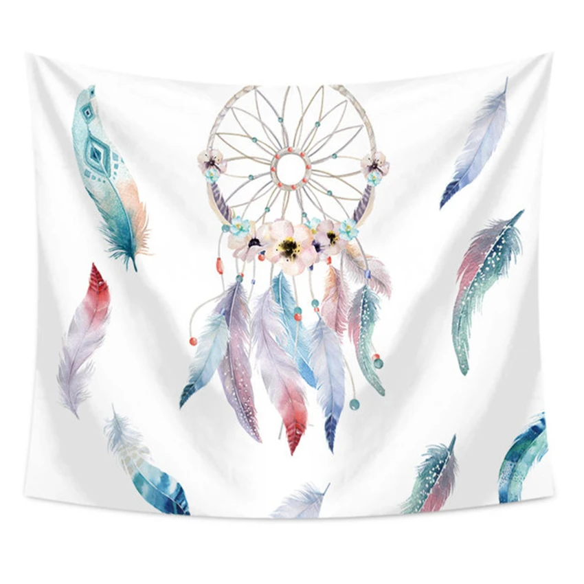 Гобелен с принтом в скандинавском стиле настенный психоделический декоративный