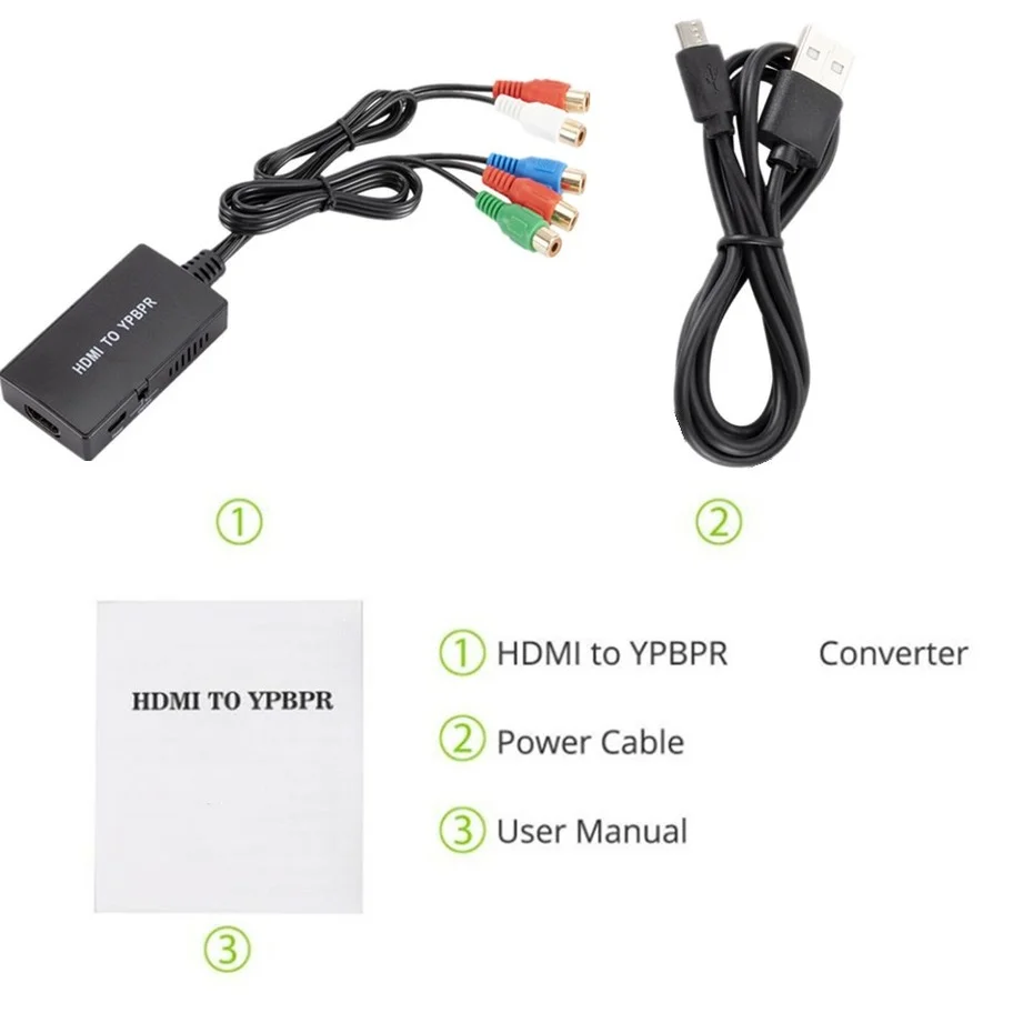 GRWIBEOU HDMI для быстрой поддержки 1080P / 720P совместим с DVD Blu-Ray плеером PS2 PS3 Xbox к HD TV |