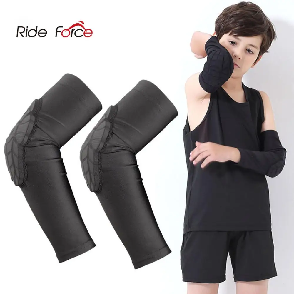 Elbow Pads for Kids Protective Gear Sports Safety Training Brace Elastic Arm Support Sleeve Bandage Basketball Volleyball