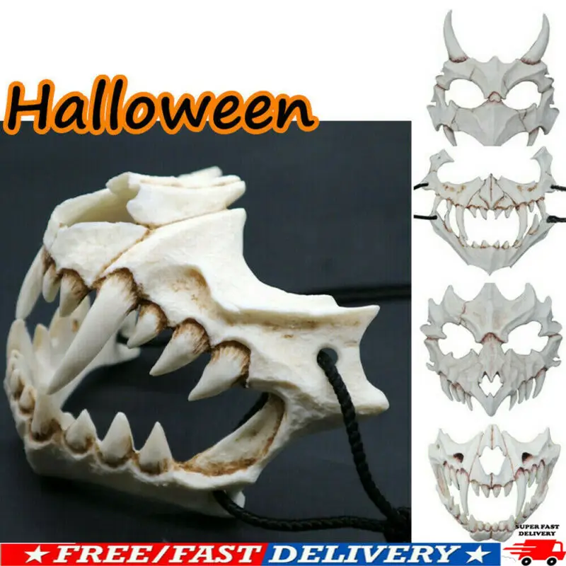 Новый Хэллоуин Косплэй Смола Маска Дракона Бог Яша маска 2D ужасов забавные