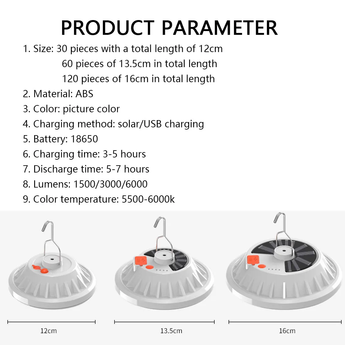 

Rechargeable LED Bulb Lamp Remote Control Solar Charge Lantern Portable Emergency Night Market Light Outdoor Camping Home