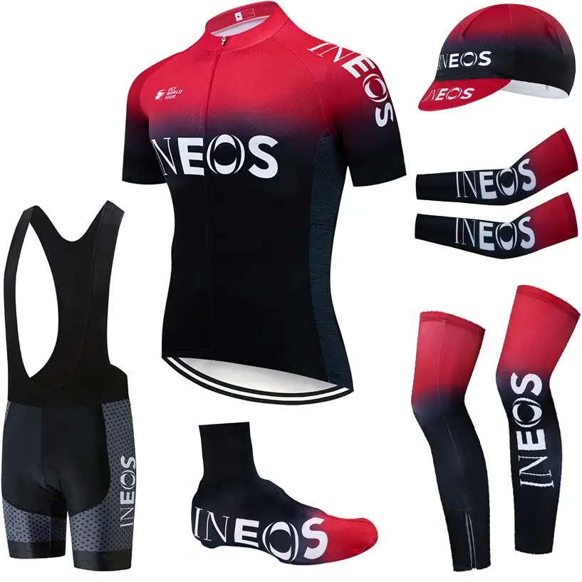 Многоцветный Команда INEOS велосипедная одежда 20D велосипедные шорты полный костюм Ropa Ciclismo Быстросохнущий трикотаж для велосипедистов - Цвет: Многоцветный