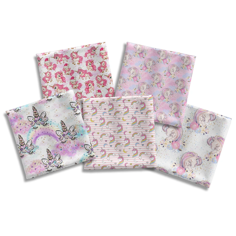 Красивый мультяшный Единорог персиковый Кожа вельвет наволочка для