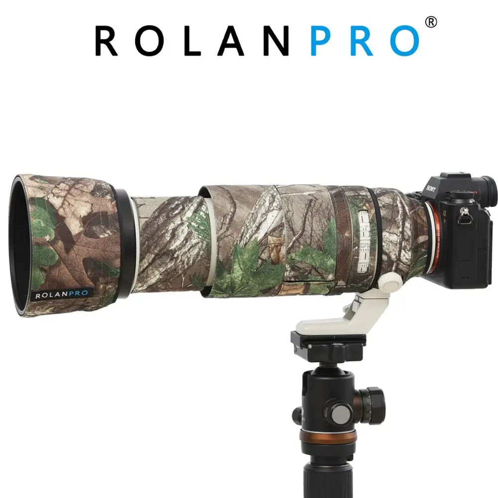 Защитный чехол ROLANPRO для Sony FE камуфляжный объектива 100 400 мм f4.5 5 6 GM OSS|lens camouflage|camouflage