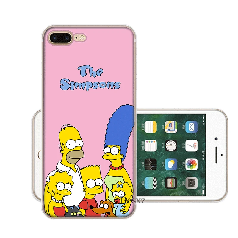 Чехол для мобильного телефона iPhone 11 Pro X XR XS Max 5 5S SE 6 6S 7 8 Plus, Жесткий Чехол для мальчиков Симпсон
