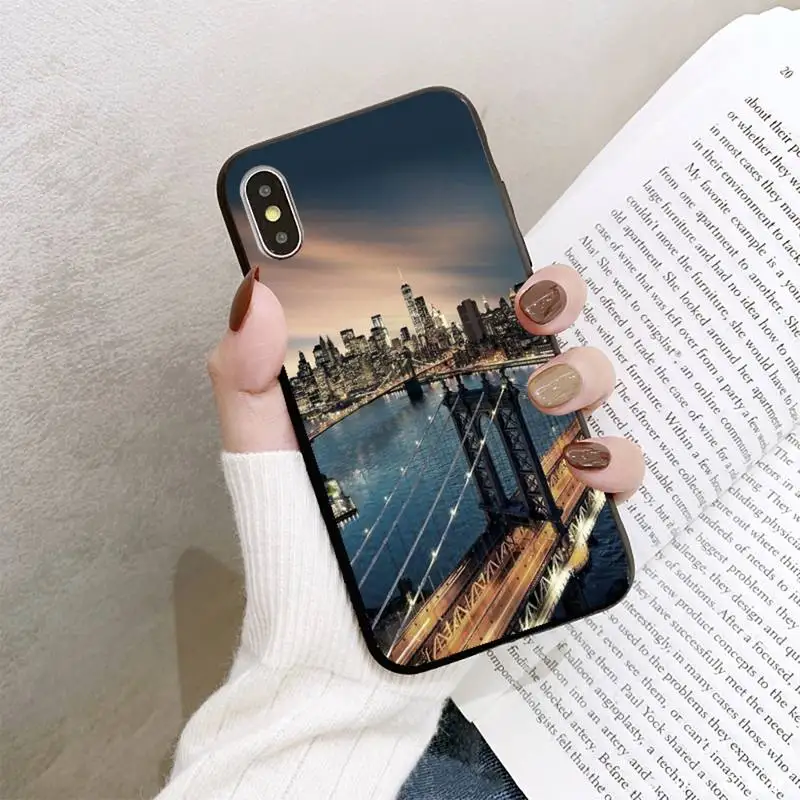 

YNDFCNB NYC NEW YORK city landscape Phone Case For iPhone 8 7 6 6S Plus 5 5S SE 2020 12pro max XR X XS MAX 11 case