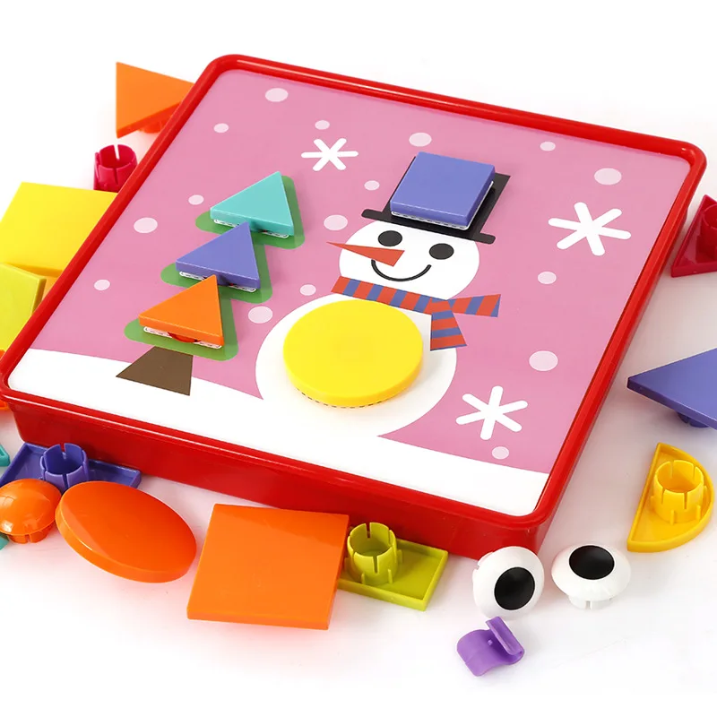 9 шт. детская интеллектуальная игрушка-пазл для детей 1-2-3 лет комбинация грибных