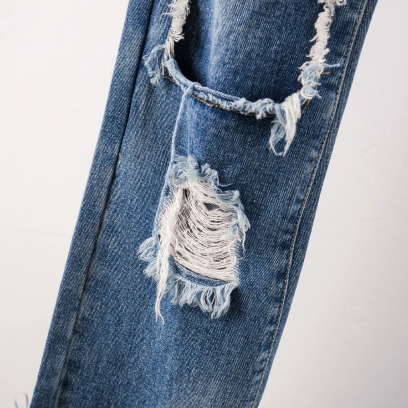 

Plus Size XL-5XL Woman Jeans For Women Vintage Ripped Jean Harem Pants Casual Loose Female Denim Trousers Mujer Streetwear WJ11