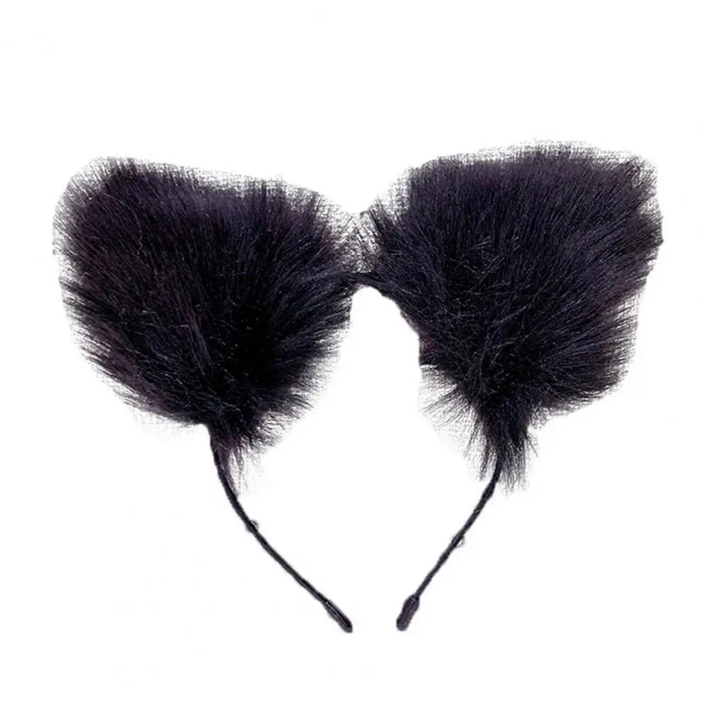 

Cats Ear Long Plush Cute Anime Cosplay Hair Clasp Headband Party Costume for Daily Wear