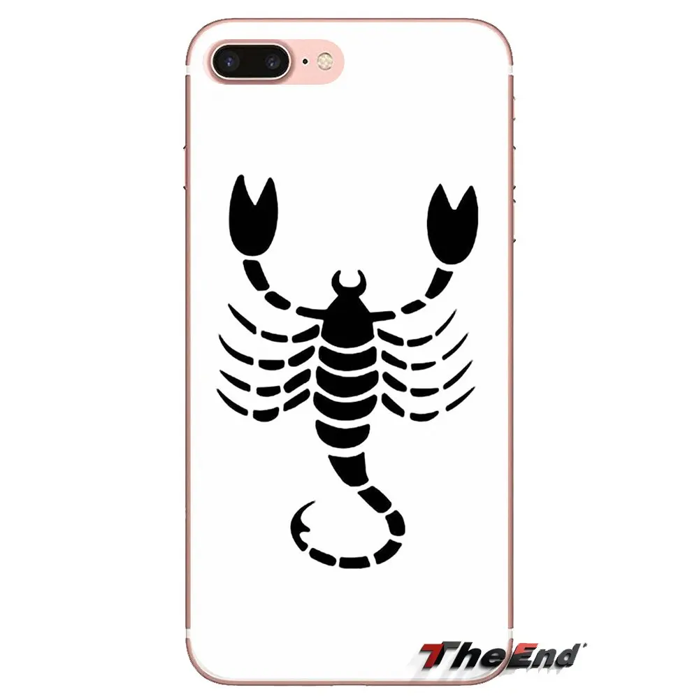 Прозрачный мягкий чехол с изображением черного животного скорпиона для huawei P Smart
