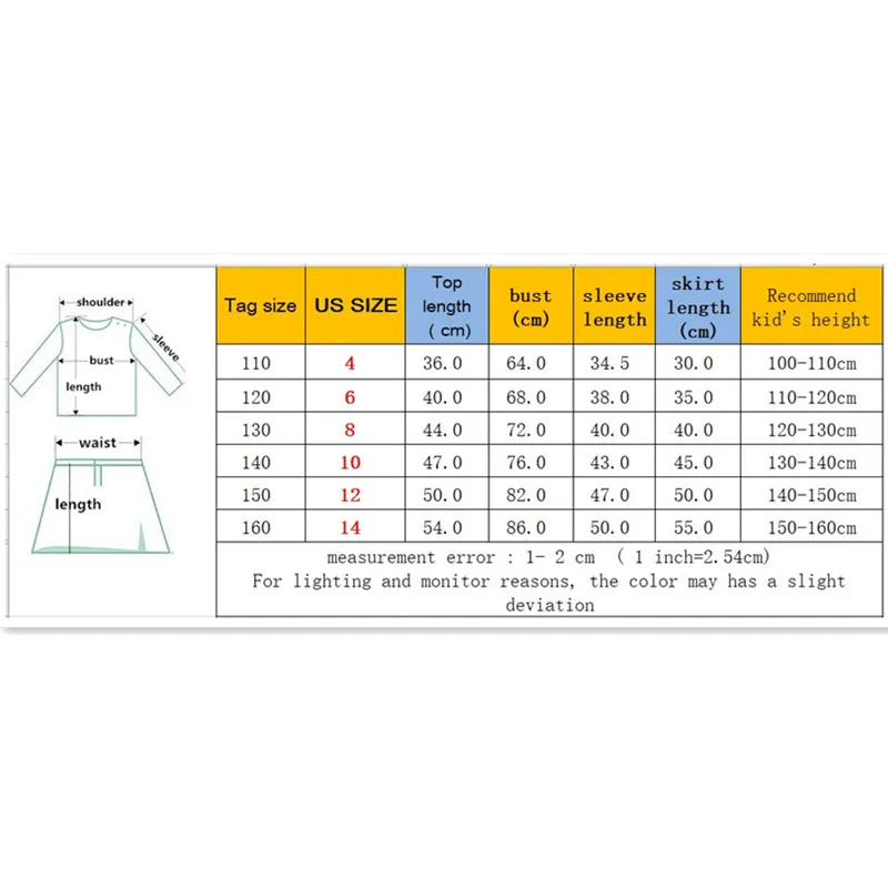 

4 to 14 years kids & teenager girls cotton top with skirt velvet strip two pieces set children girl fashion autumn spring sets