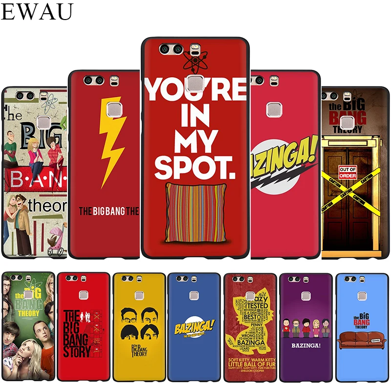 Силиконовый чехол для телефона Bazinga The Big Bang Theory tv show Huawei P8 P9 P10 P20 P30 Lite Mini Pro P Smart Z