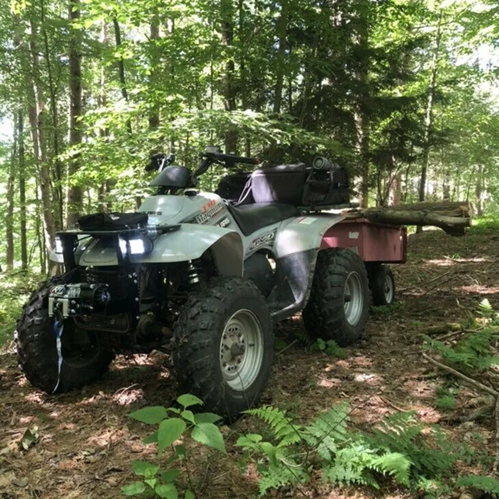 Черная задняя стойка сумка посылка поддержка хранения пакет назад ATV для Yamaha Big Bear 400 для Polaris 300 для Can-Am Outlander 400