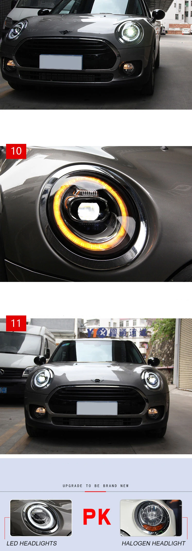 Автомобильный Стильный чехол для Mini F56 2013- cooper головной светильник s для F56 все светодиодный головной фонарь Angel eye светодиодный DRL передний светильник Bi-светодиодный объектив