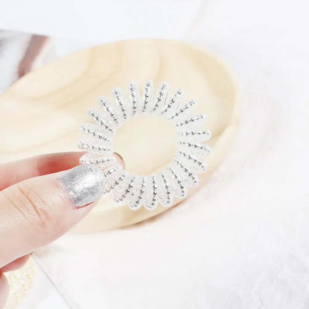 Телефонная проволока эластичная резинка головной убор спиральная лента для