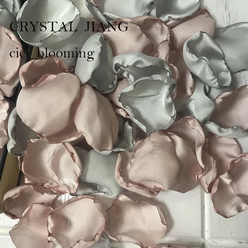 Лепестки серебристого и конфетного цветов для свадеб лепестки роз девочек 100