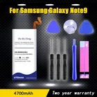 Аккумулятор большой емкости для Samsung Galaxy Note9, Note 9, EB-BN965ABU, N9600, SM-N9600, SM-N960F, 4700 мА  ч, с инструментами