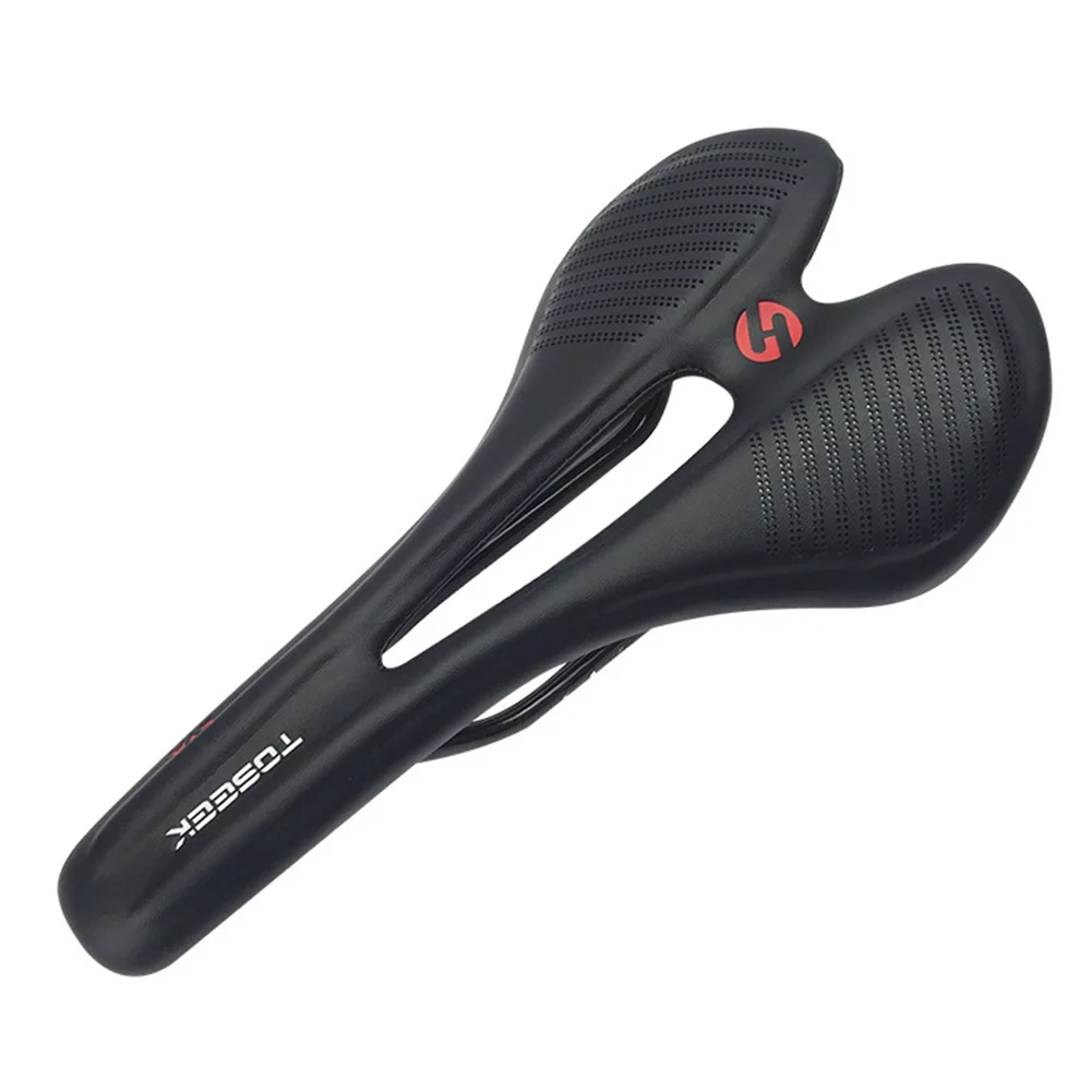 

TOSSEK Ultra Light ! Carbon Saddle Carbon Fiber Leather Soft MTB Road Bike Cushion Seat 135g 15*27cm Water Proof Leather