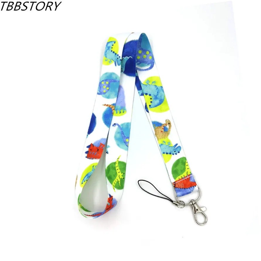

12Pcs Cartoon Dinosaur Cute Lanyard For Keys ID Card Badge Holder Keycord Keychain Phone Decoration Webbing Ribbon Toy Gift