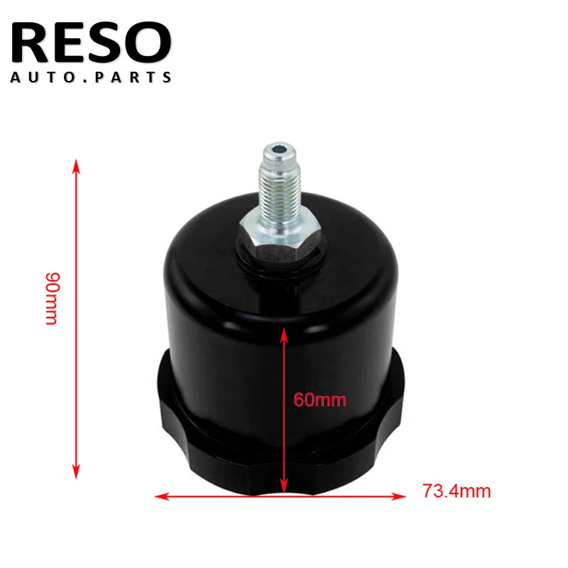

RESO--Free Shipping Black Aluminum Racing Hydraulic Drift Hand Brake Oil Tank For Fluid Reservoir E-brake