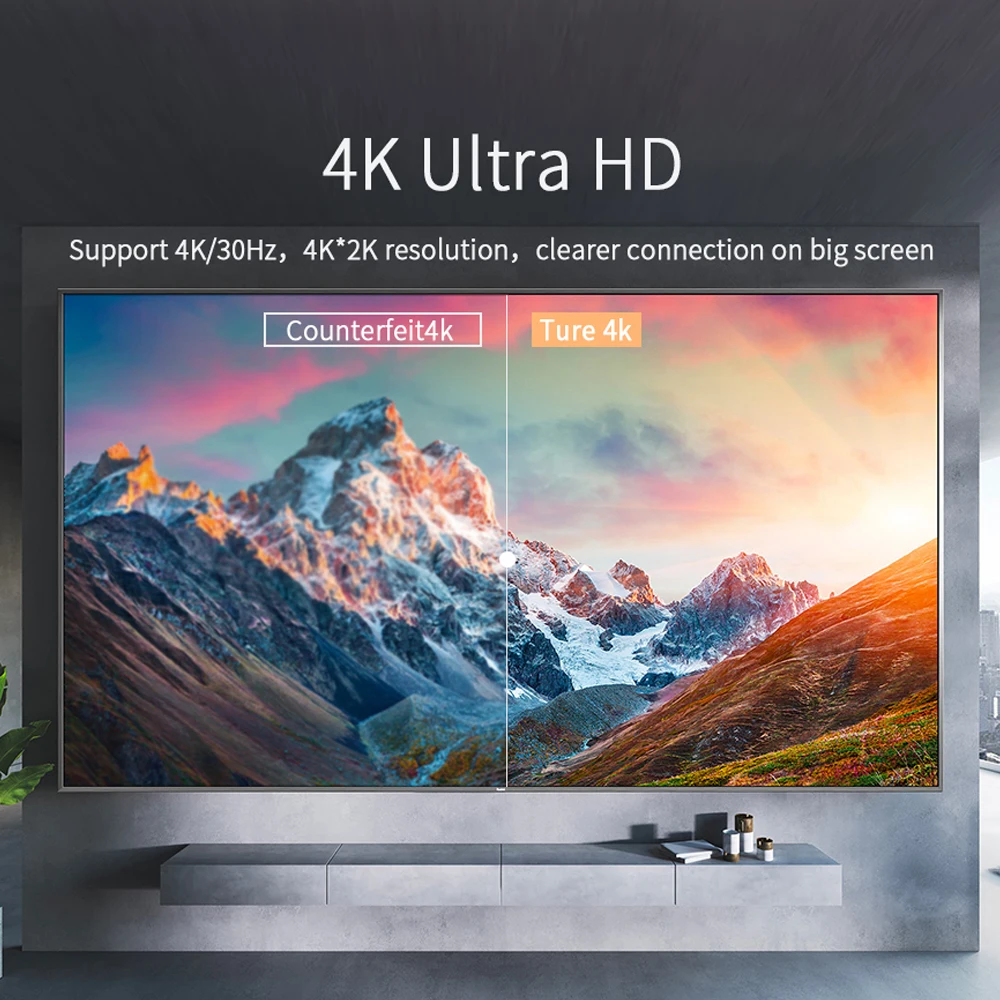 Кабель Essager USB Type C в HDMI-совместимый конвертер Thunderbolt для MacBook iPad Pro USB-C адаптер 2 0 4K |