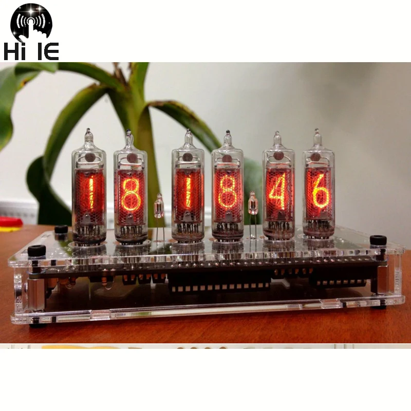 Электронные DIY IN16 Nixie трубчатые цифровые светодиодный ные часы подарок в 16