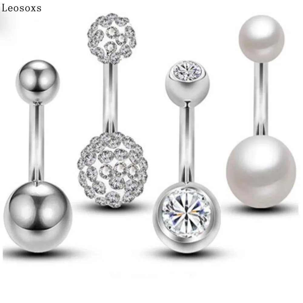 

Leosoxs Explosive body piercing stainless steel short navel ring
