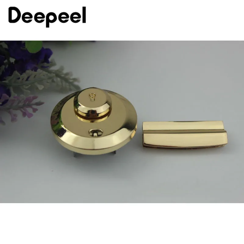 2 шт. золотистые металлические поворотные застежки для сумок и кошельков | Багаж