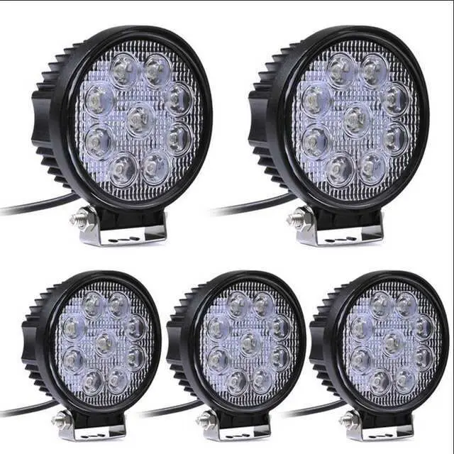 

Car Accessories Single 27W 6000K LED Work Light Bar Waterproof Driving Offroad Flood Lamp 4WD Reverse Truck Flood Beam
