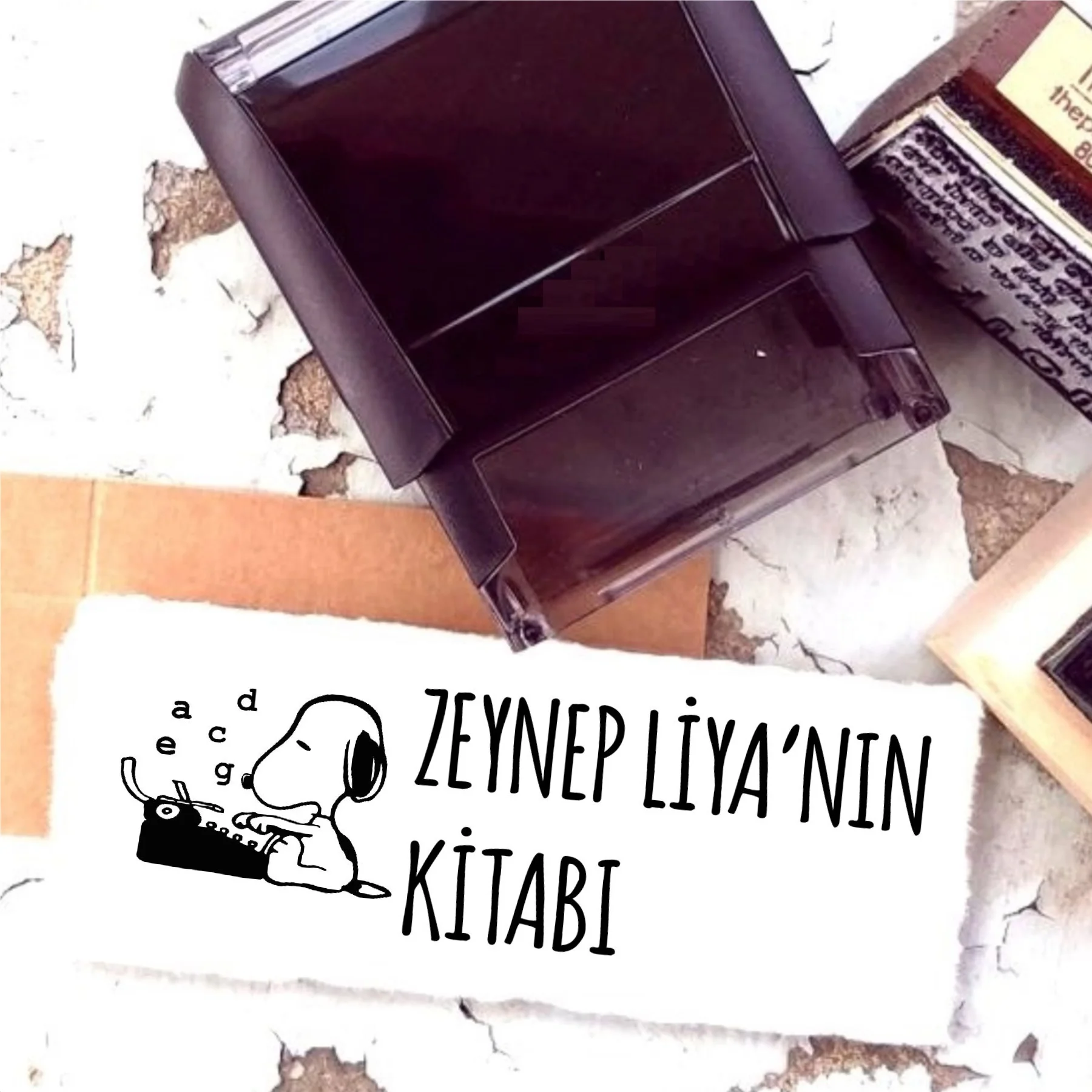 

Personalized Design Name Written Book Stamp-23